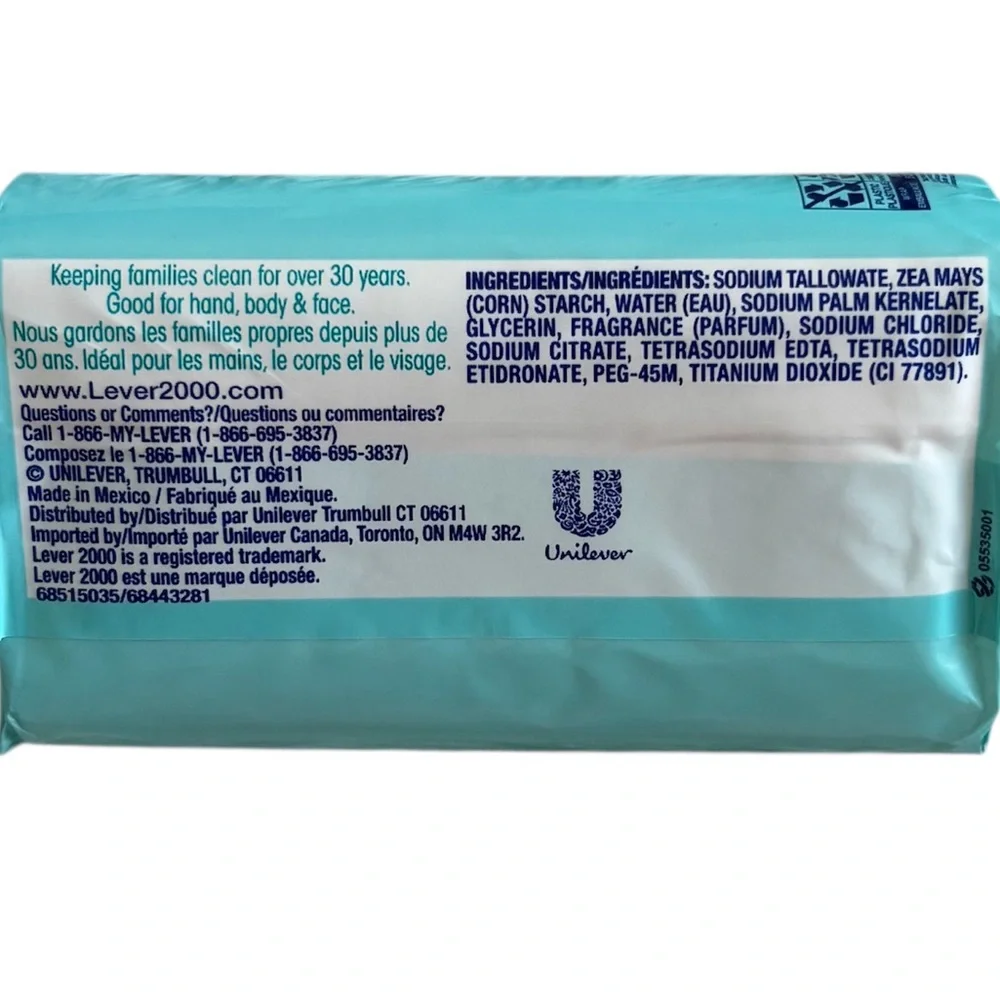 Lever 2000 Original Bar Soap Bundle Lot 6 Pack 4 oz each NEW Blue White Package